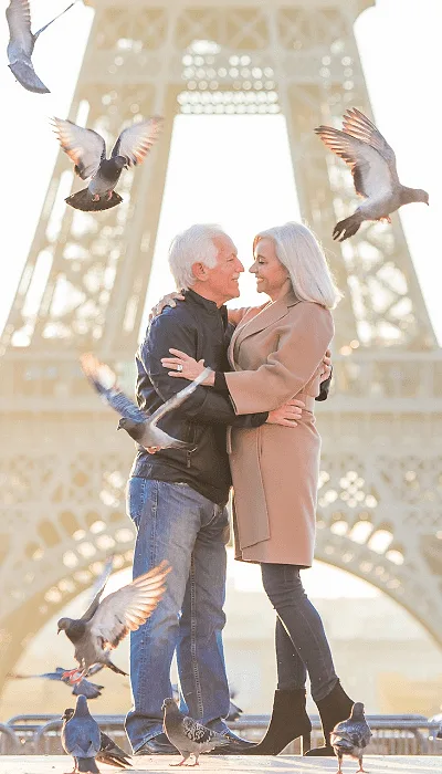 Anniversary photoshoot in Paris