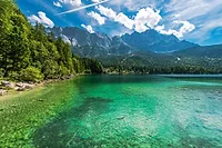 Photographers in Eibsee Lake