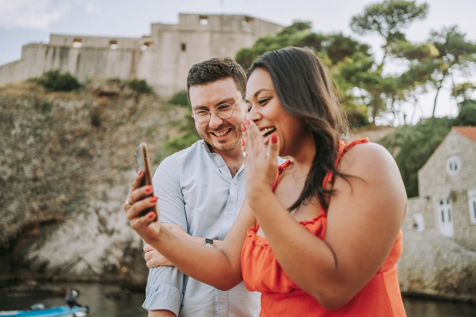 Surprise engagement photoshoot by Nino, Localgrapher in Dubrovnik
