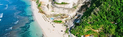 Melasti Beach — popular photoshoot spot in Bali