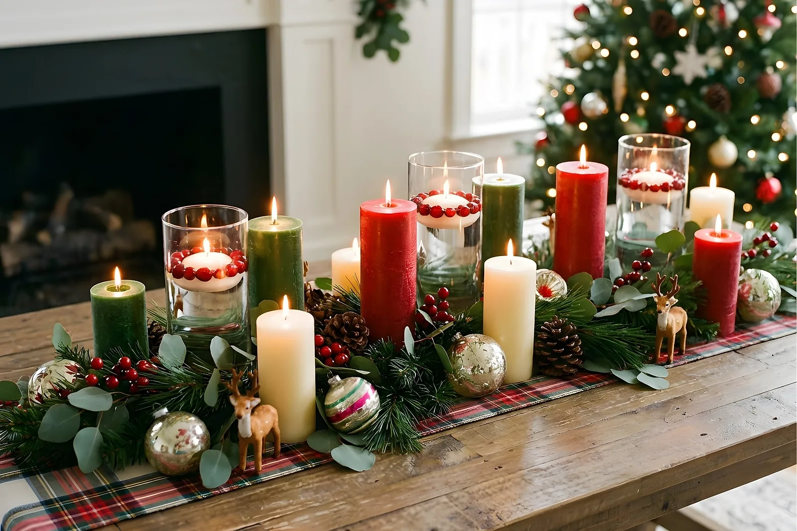 Use Candlelight for a Festive Glow.