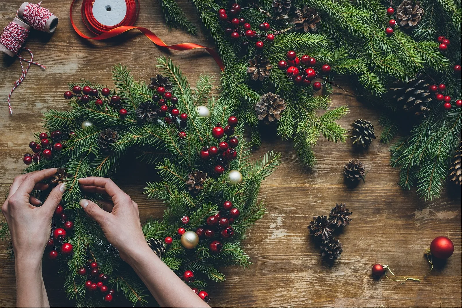 Create a Nature-Inspired Wreath.