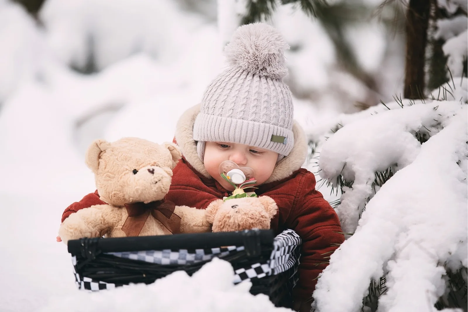 Snowtime for the Baby.