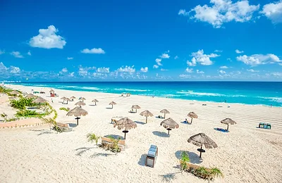 Playa Delfines — popular photoshoot spot in Cancun