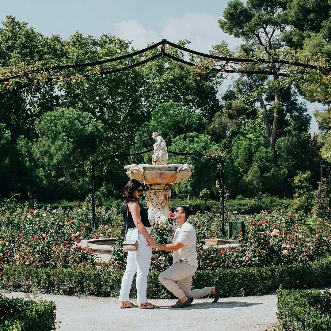 Rose Garden - One of the Most Romantic Marriage Proposal Ideas.