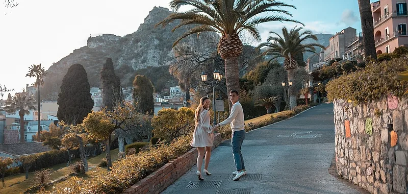 Photoshoot in Taormina by Francesco and Vincenzo