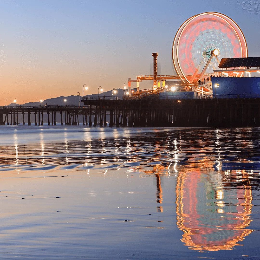 Photoshoot in Los Angeles: spot #1: santa monica pier.