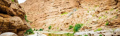 Wadi Shab — popular photoshoot spot in Oman