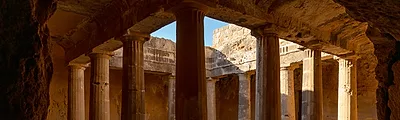 Tombs of the Kings — popular photoshoot spot in Paphos