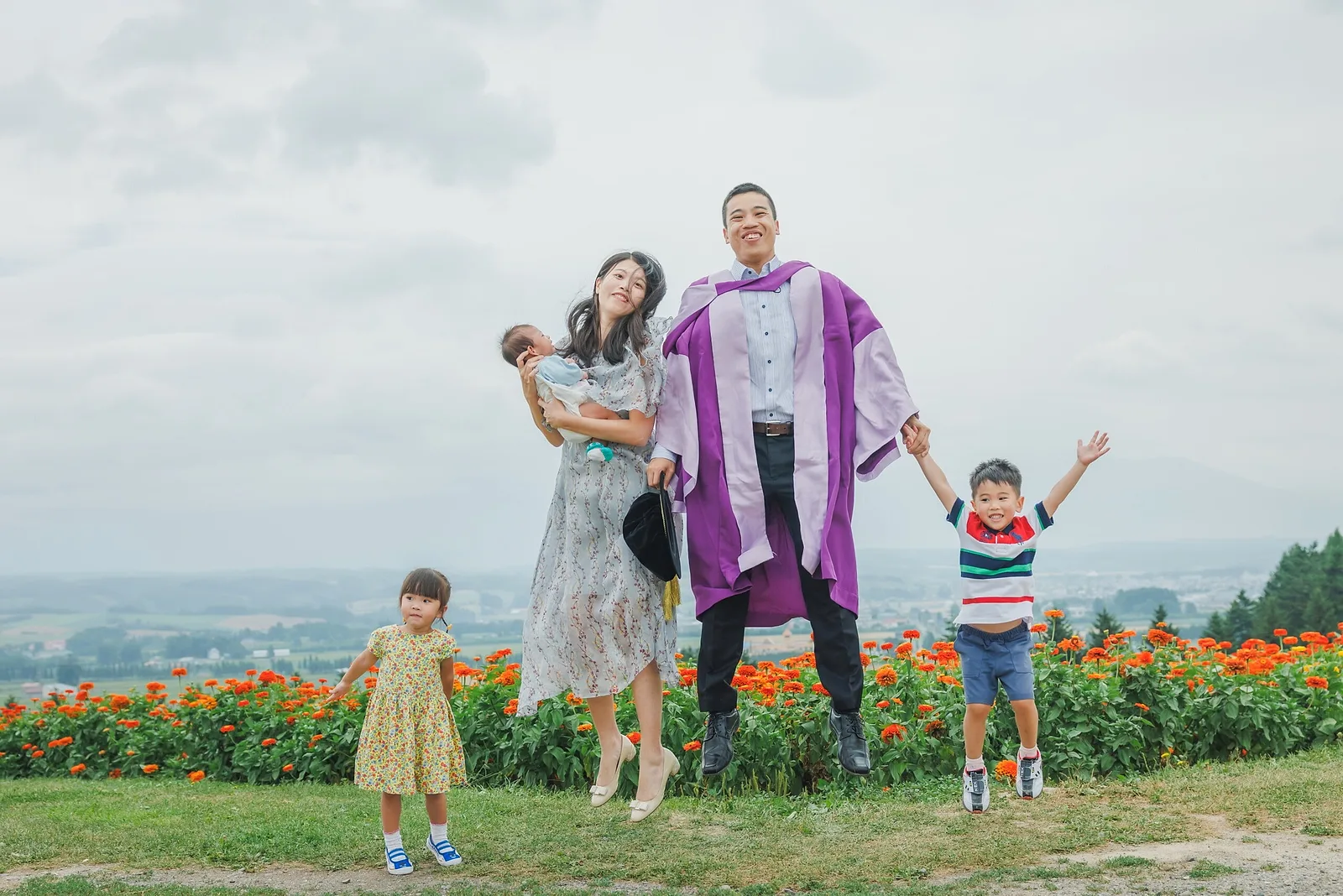 Family Jump for Joy.