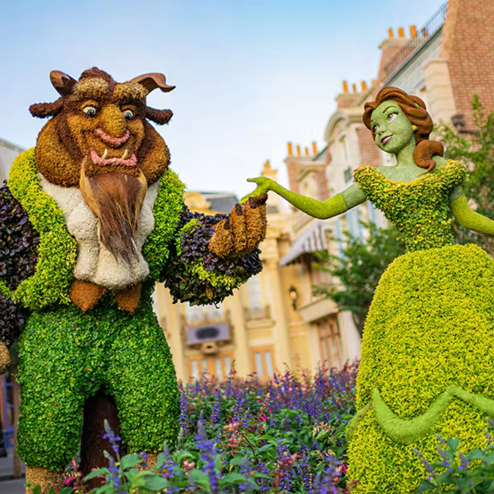 Flower Walls and Topiaries.