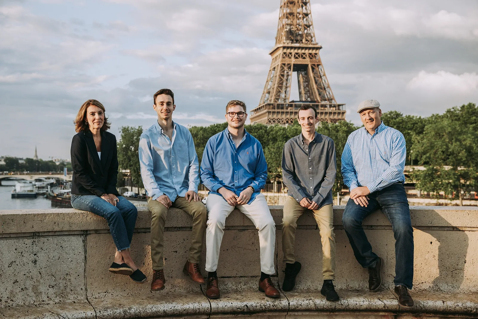 Photoshoot in Paris: line-up.
