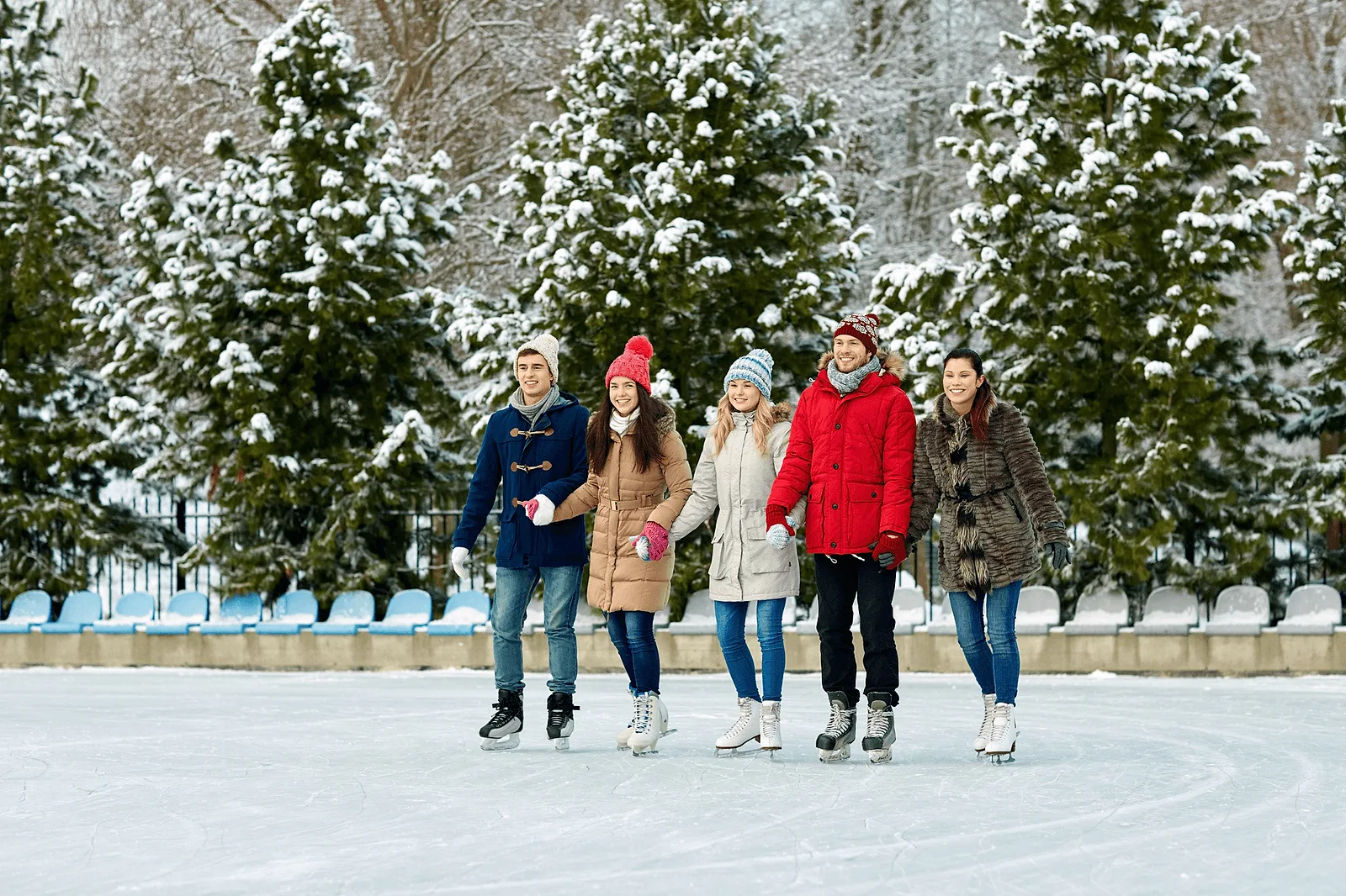Ice-Skating Rink Fun.