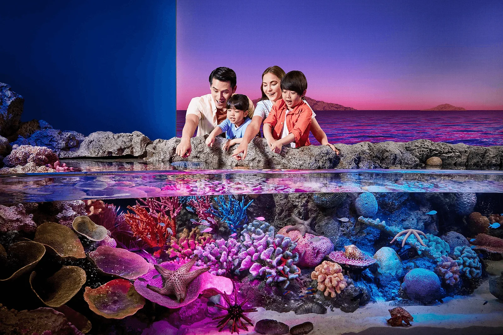 Photoshoot in Bangkok: sea life ocean world.