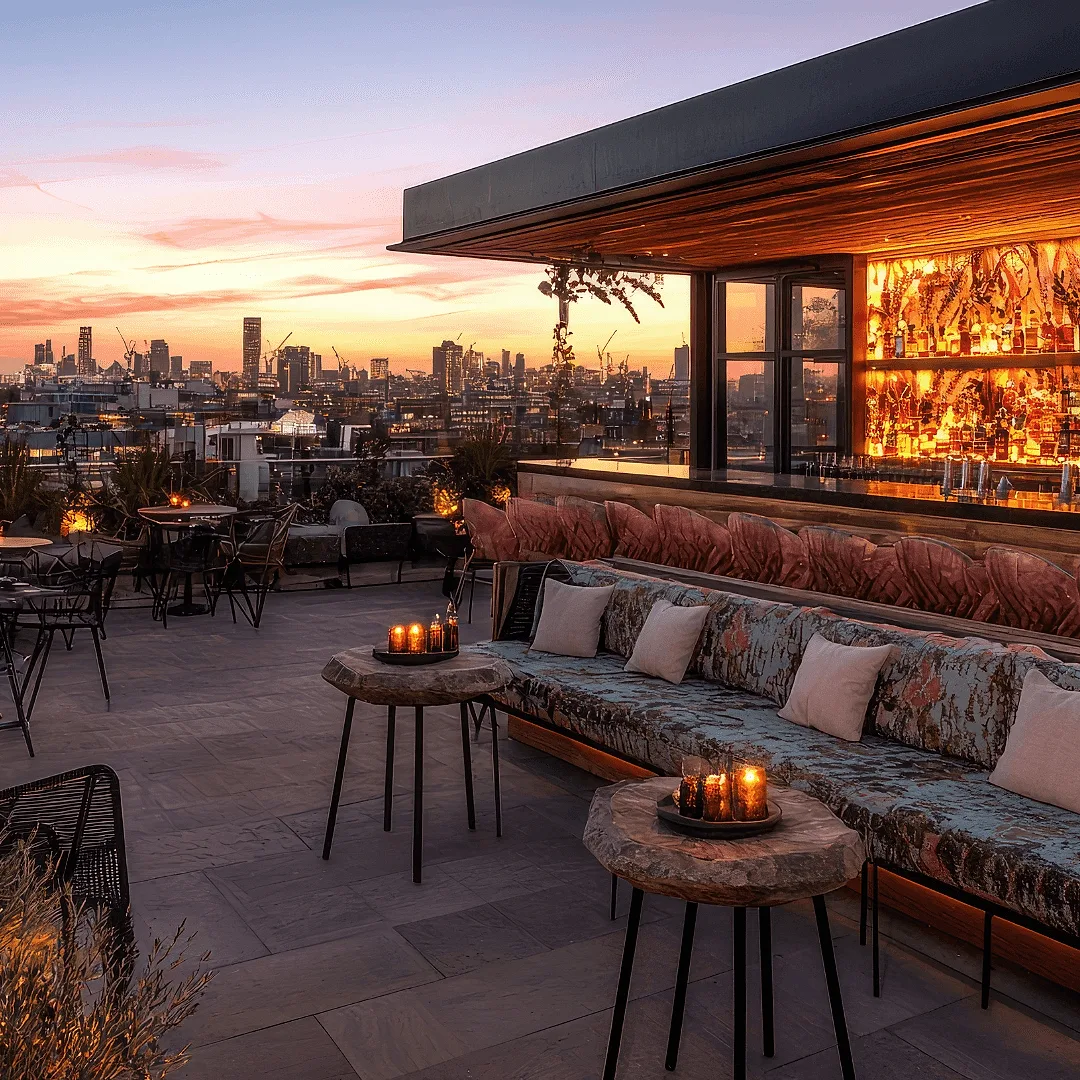 Rooftop Terraces in New York or Chicago.
