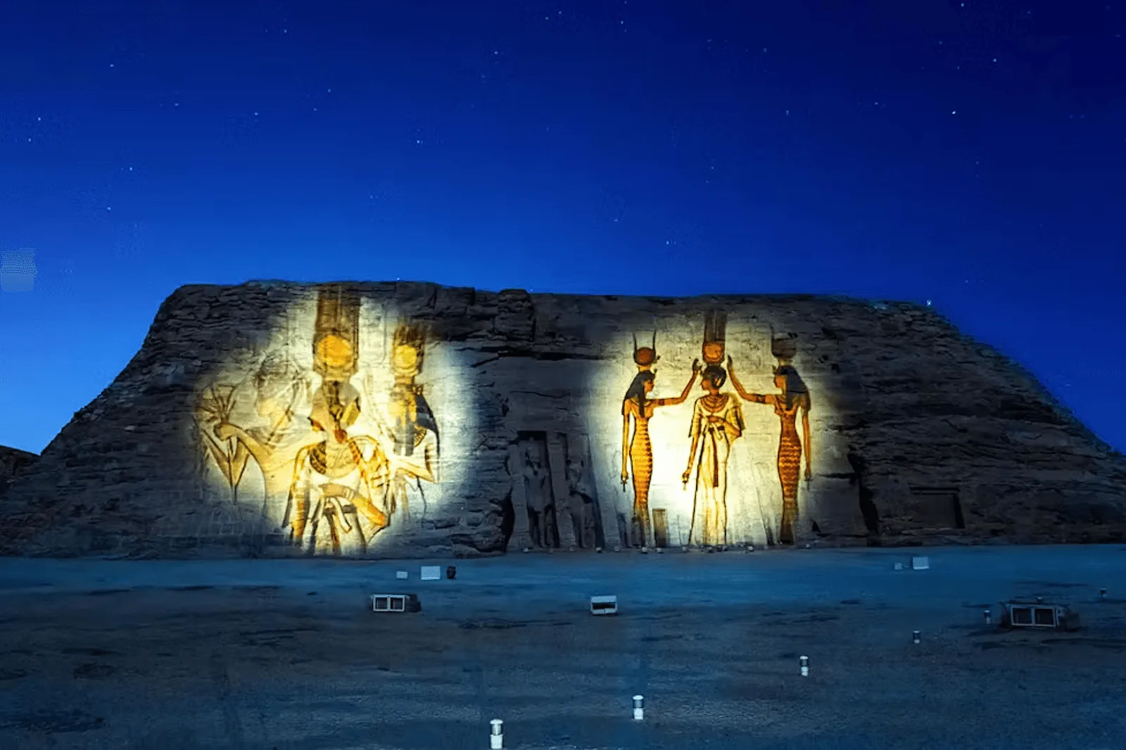 Photoshoot in Egypt: sound & light shows at temples.