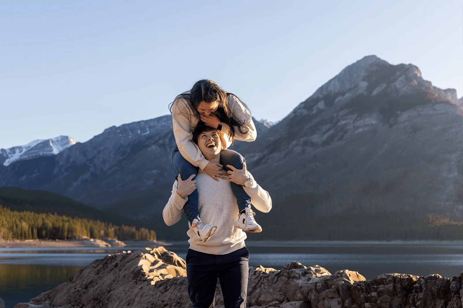 Romantic Summer in Banff, Canada.