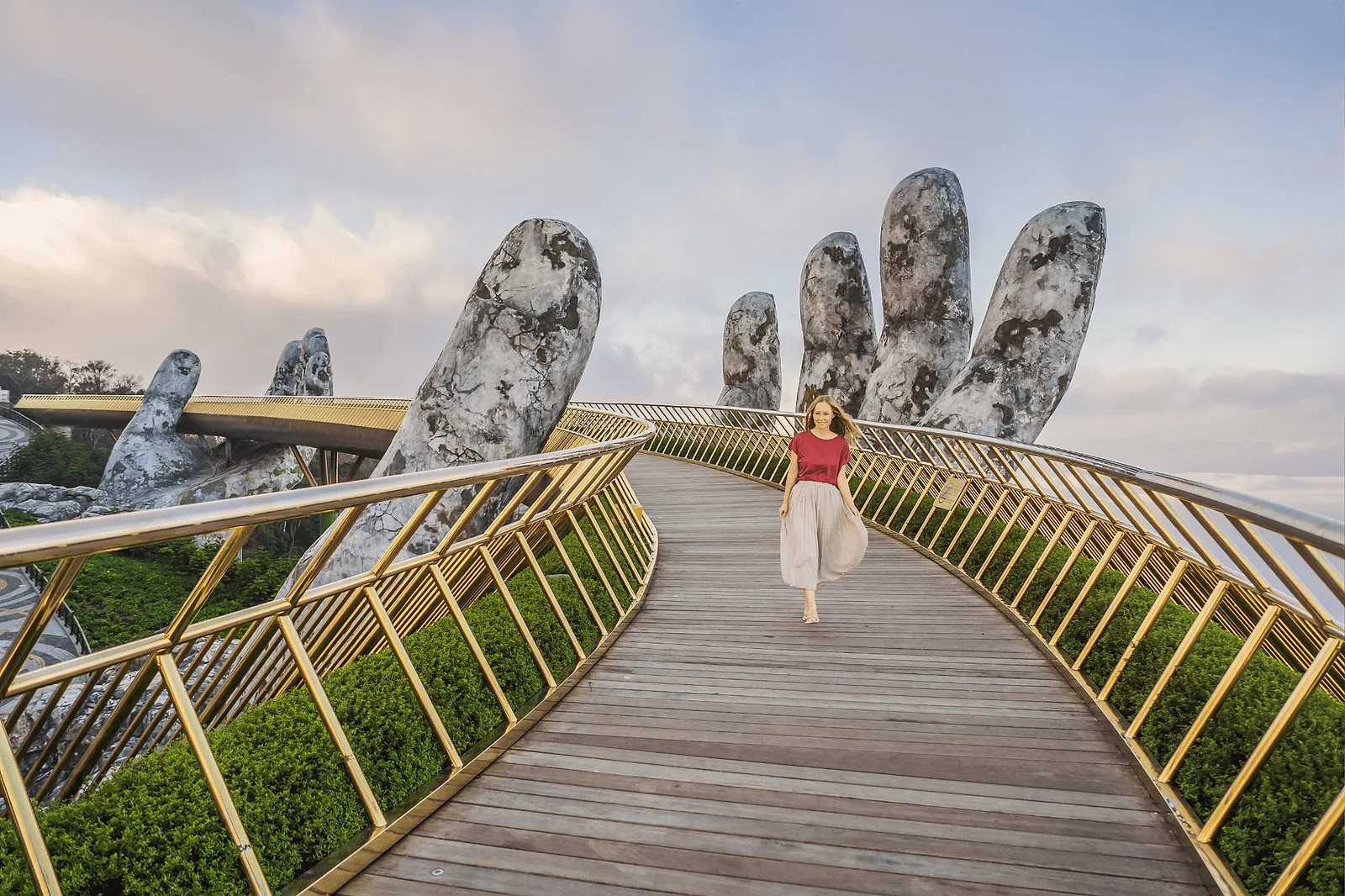 Golden Bridge sunset session, Da Nang