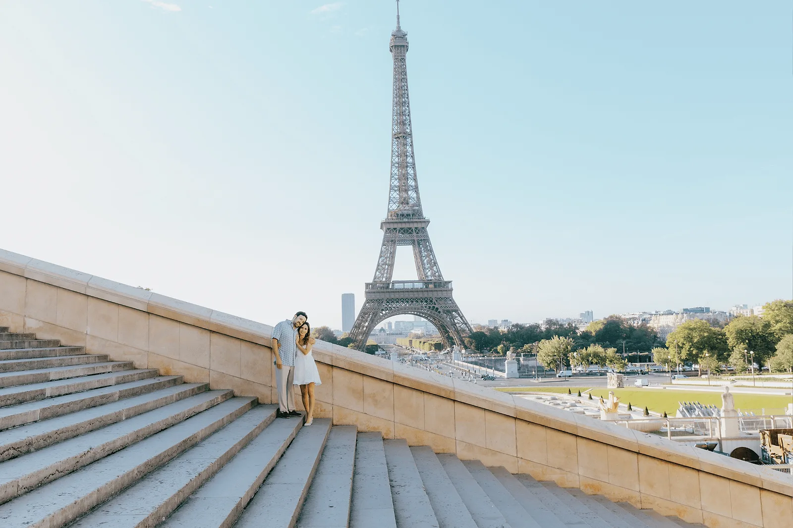 Romantic Summer in Paris, France.