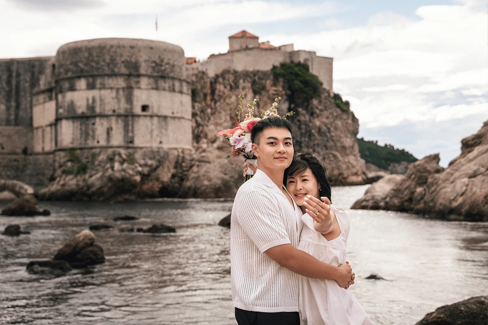 Romantic Summer in Dubrovnik, Croatia.