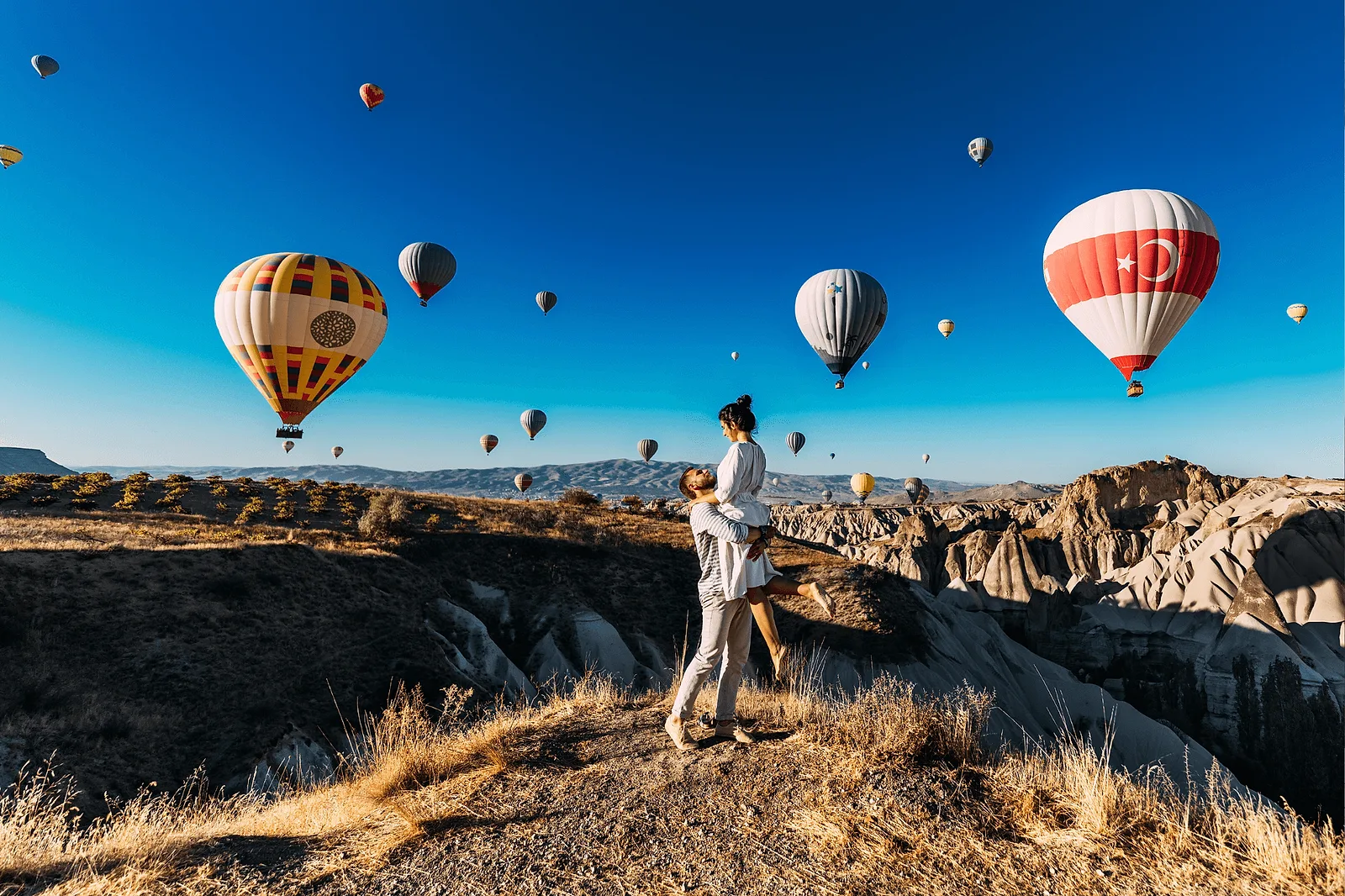 Romantic Summer in Cappadocia, Turkey.