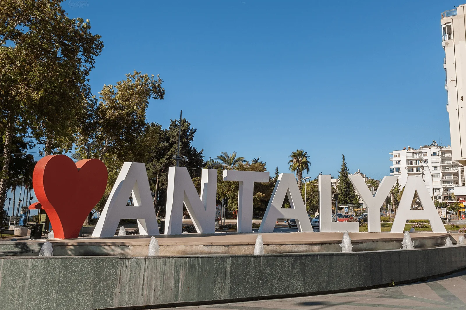Love Antalya famous photo spot in the city center