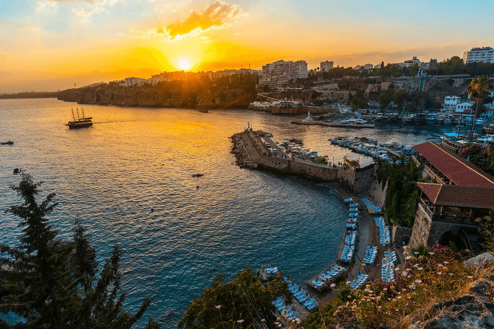The Roman-era harbour is the iconic Antalya postcard 