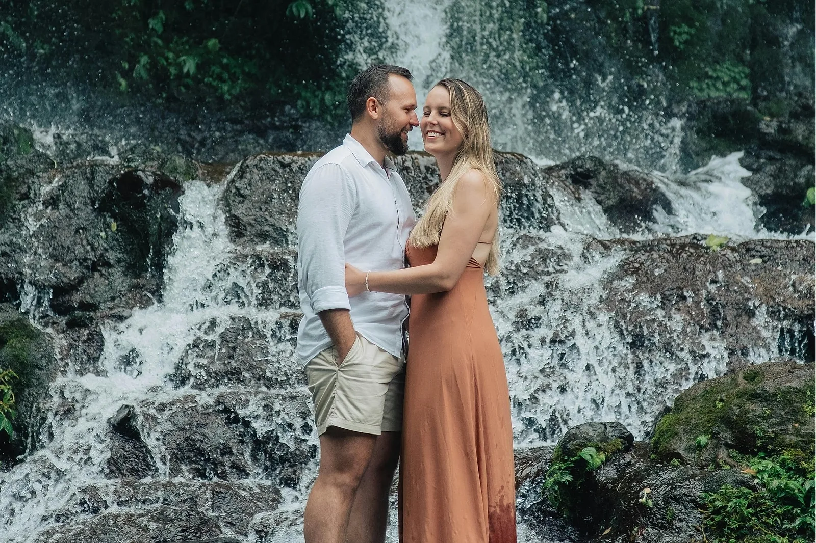 Honeymoon portrait at Batu Caves