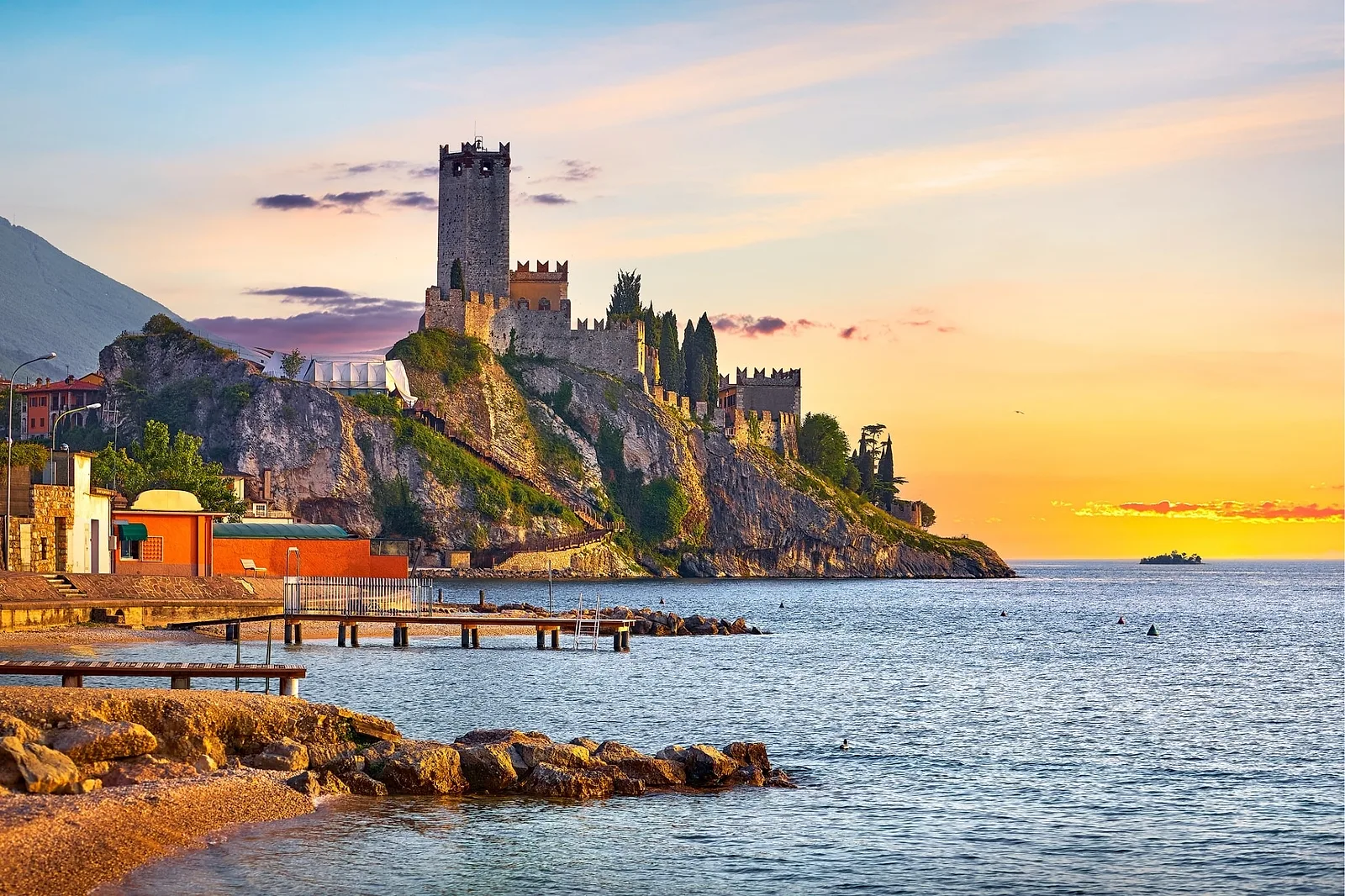 Malcesine Castle with Lake Garda view