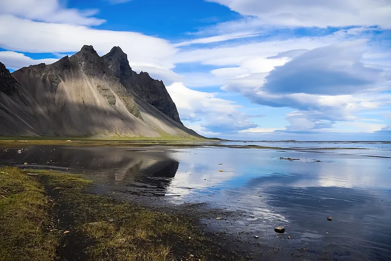 Spectacular view of Mount Vestrahorn in Iceland.