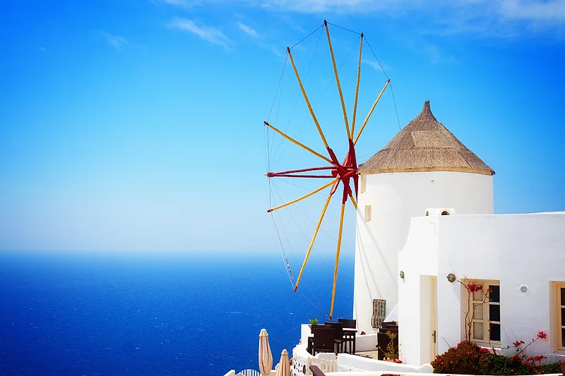 Windmills of Oia, Santorini
