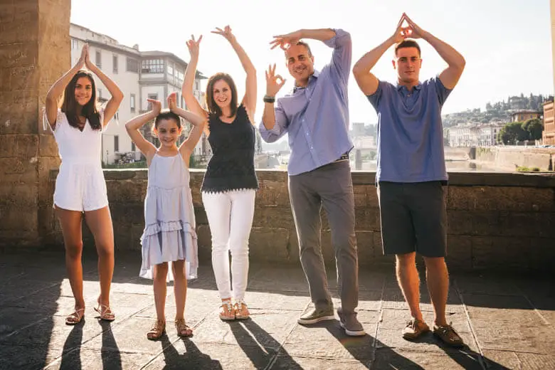 family photoshoot in Florence, Italy