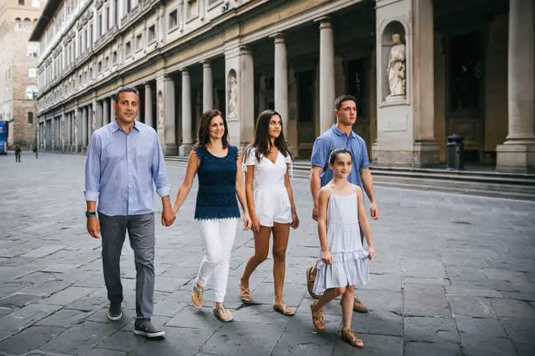 family photoshoot in Florence, Italy