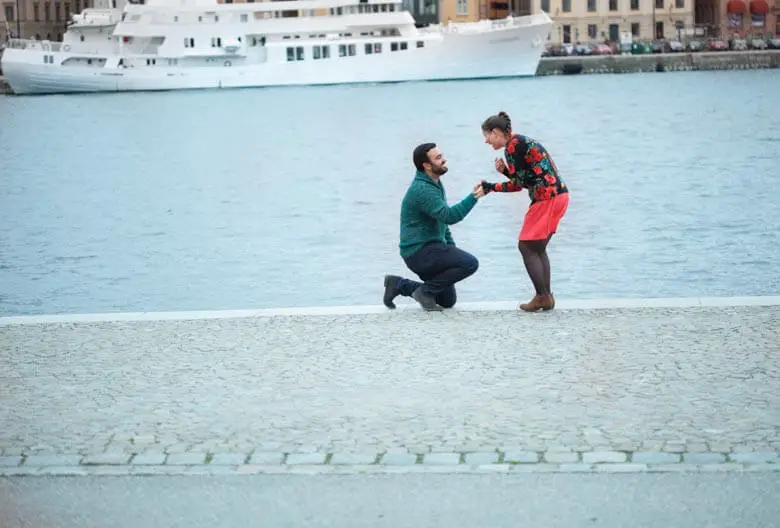 secret proposal photographer in Stockholm
