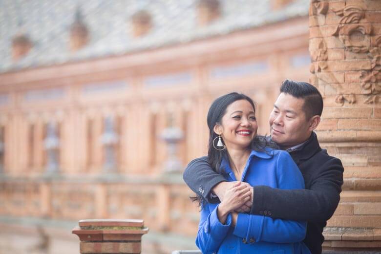 couple vacation photographer in Seville, Spain