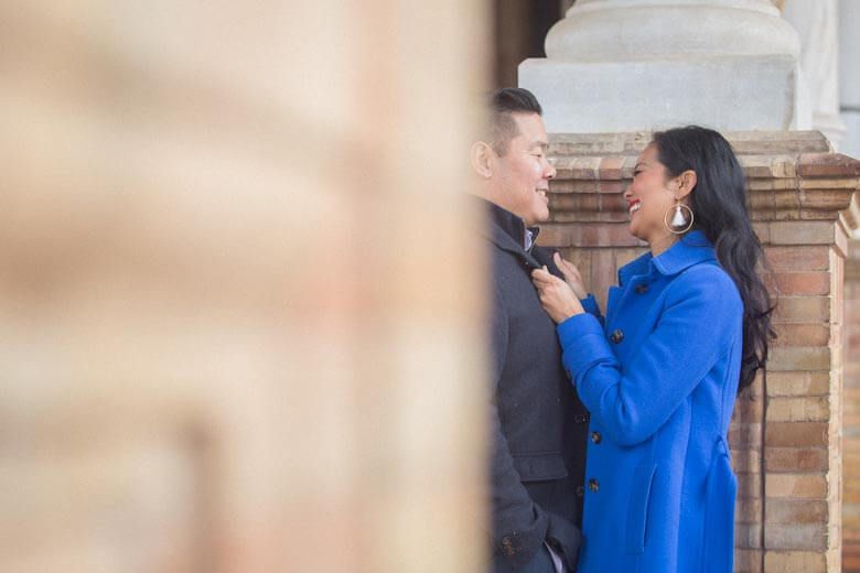 couple vacation photographer in Seville, Spain