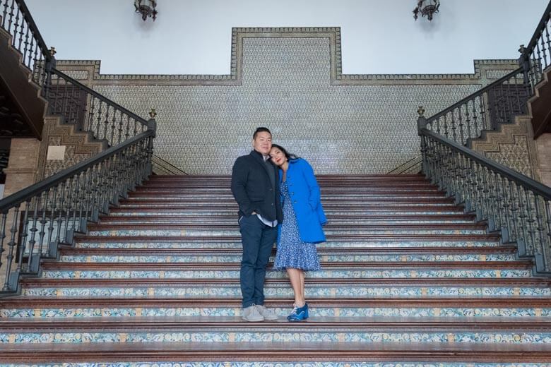 couple vacation photographer in Seville, Spain