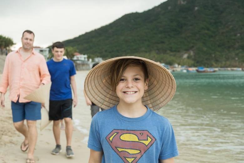 family vacation photoshoot in Nha Trang