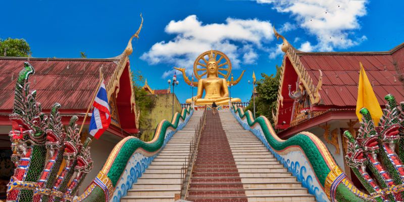 Big Buddha statue. Koh Samui island landmark