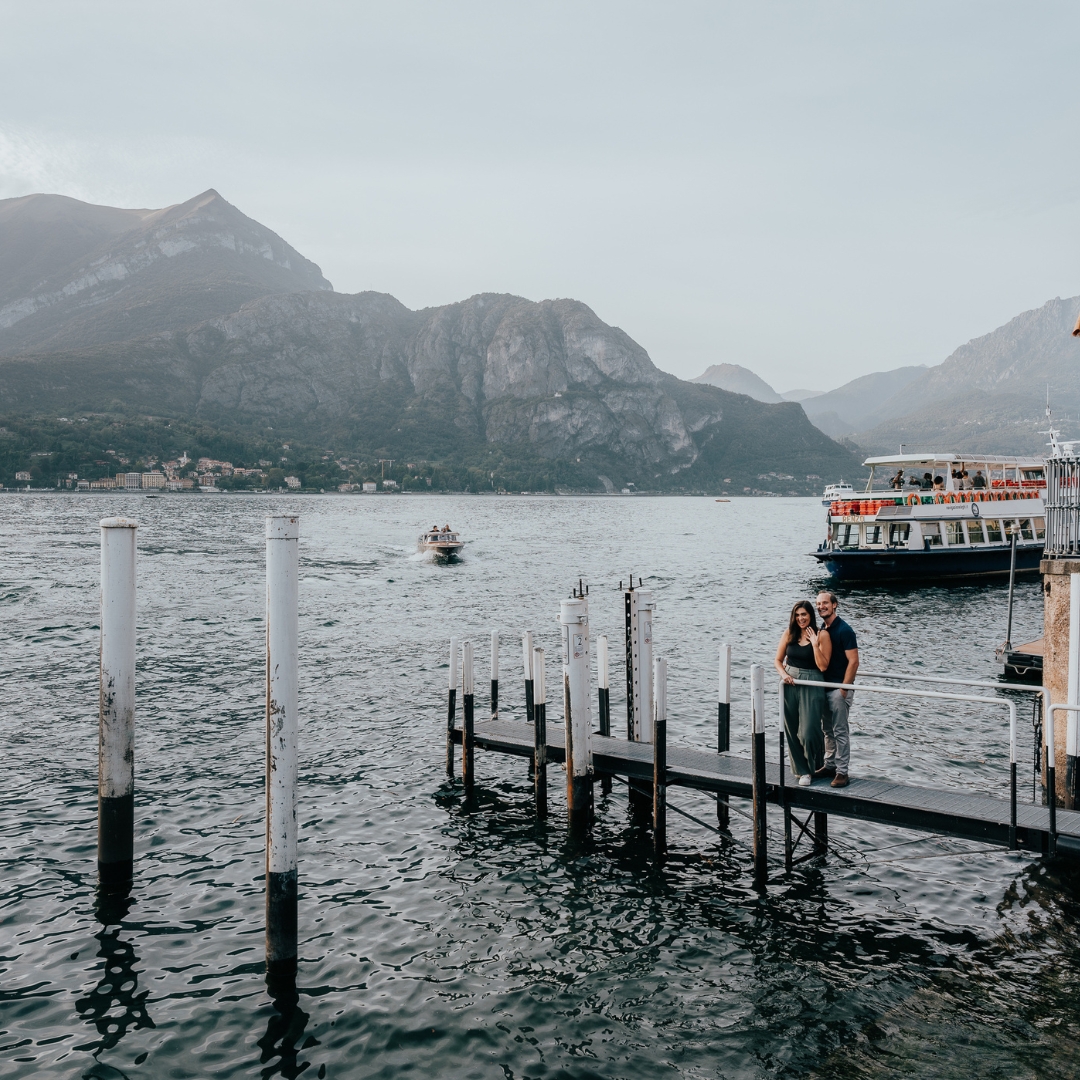 Surprise proposal photoshoot by Riccardo, Localgrapher on Lake Como