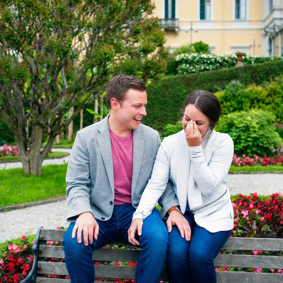 Surprise proposal photoshoot by Diego, Localgrapher at Lake Como