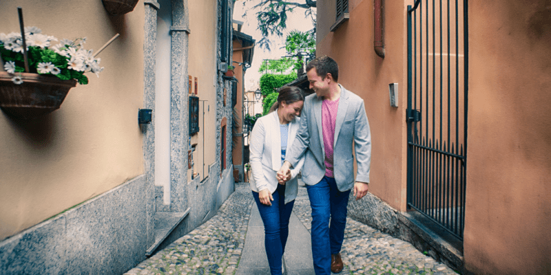 Engagement Photoshoot on Lake Como