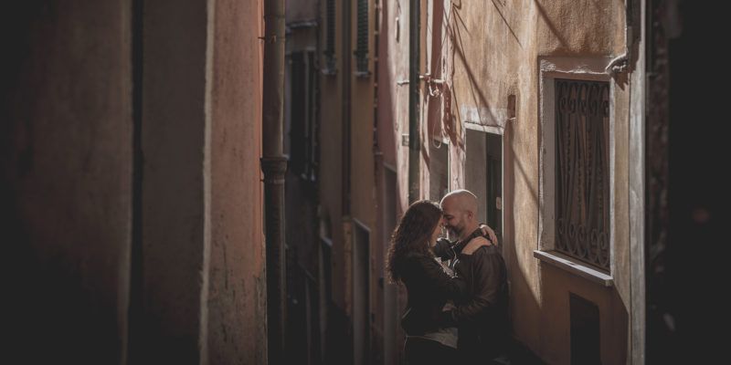 Photographer in Cinque Terre, Italy