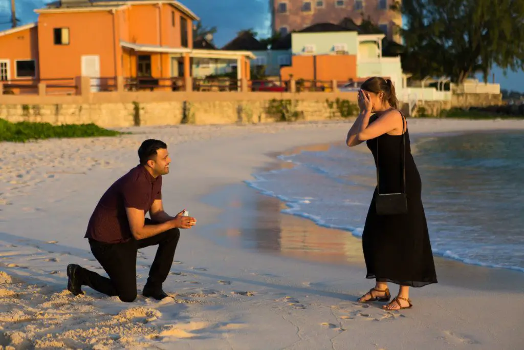 Proposal photo shoot in Barbados