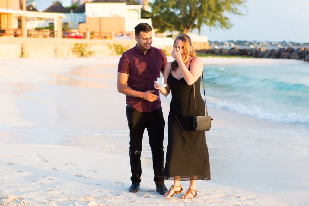 Proposal photo shoot in Barbados