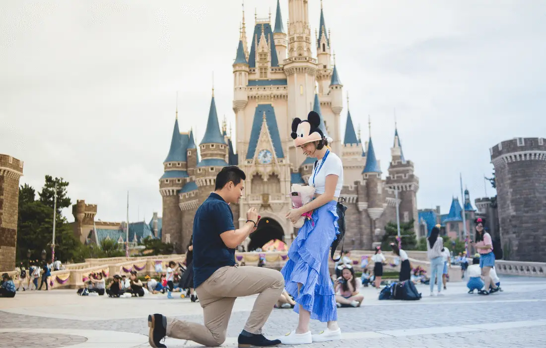 Surprise Proposal in Disneyland