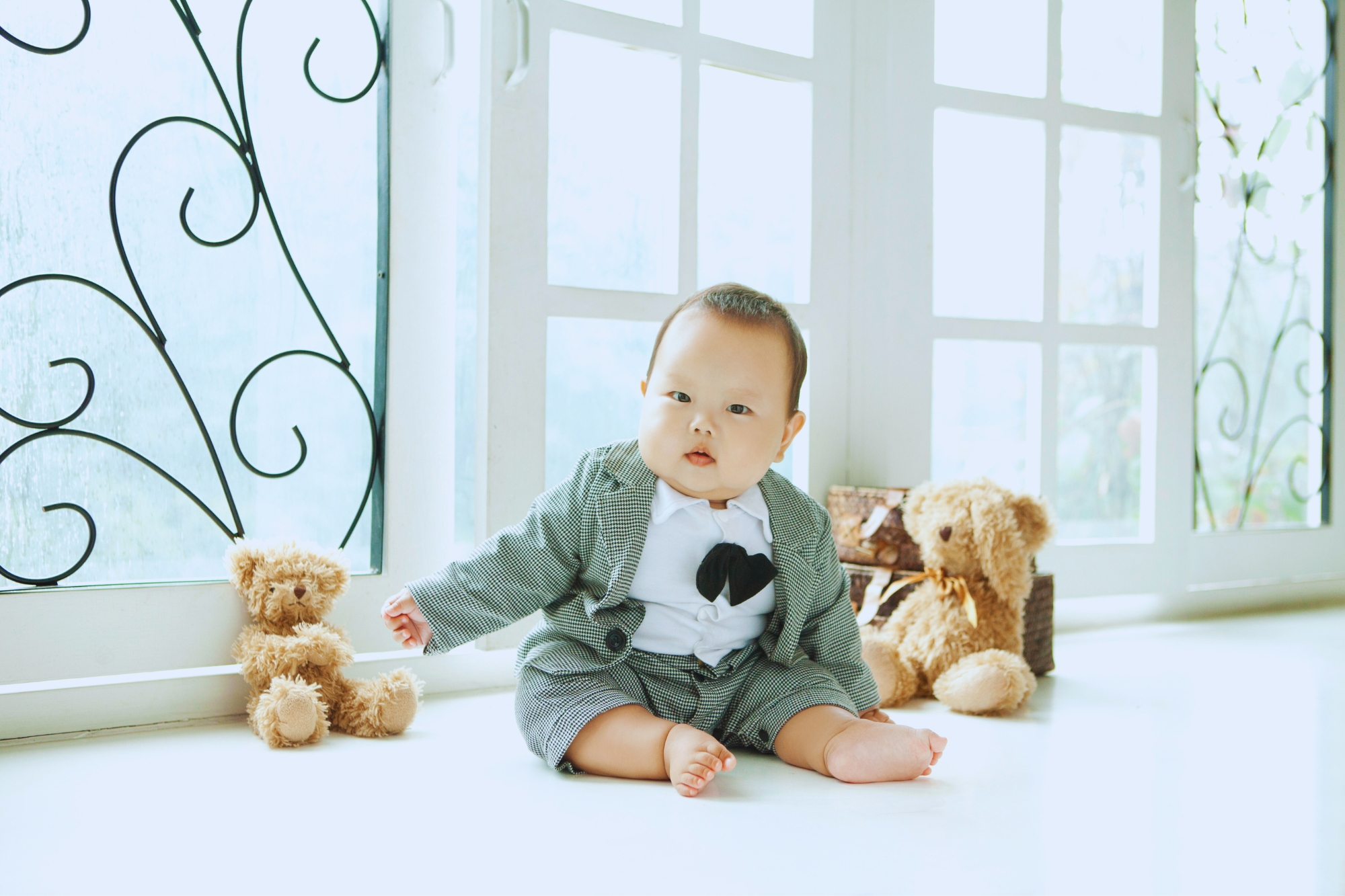 baby in a suit