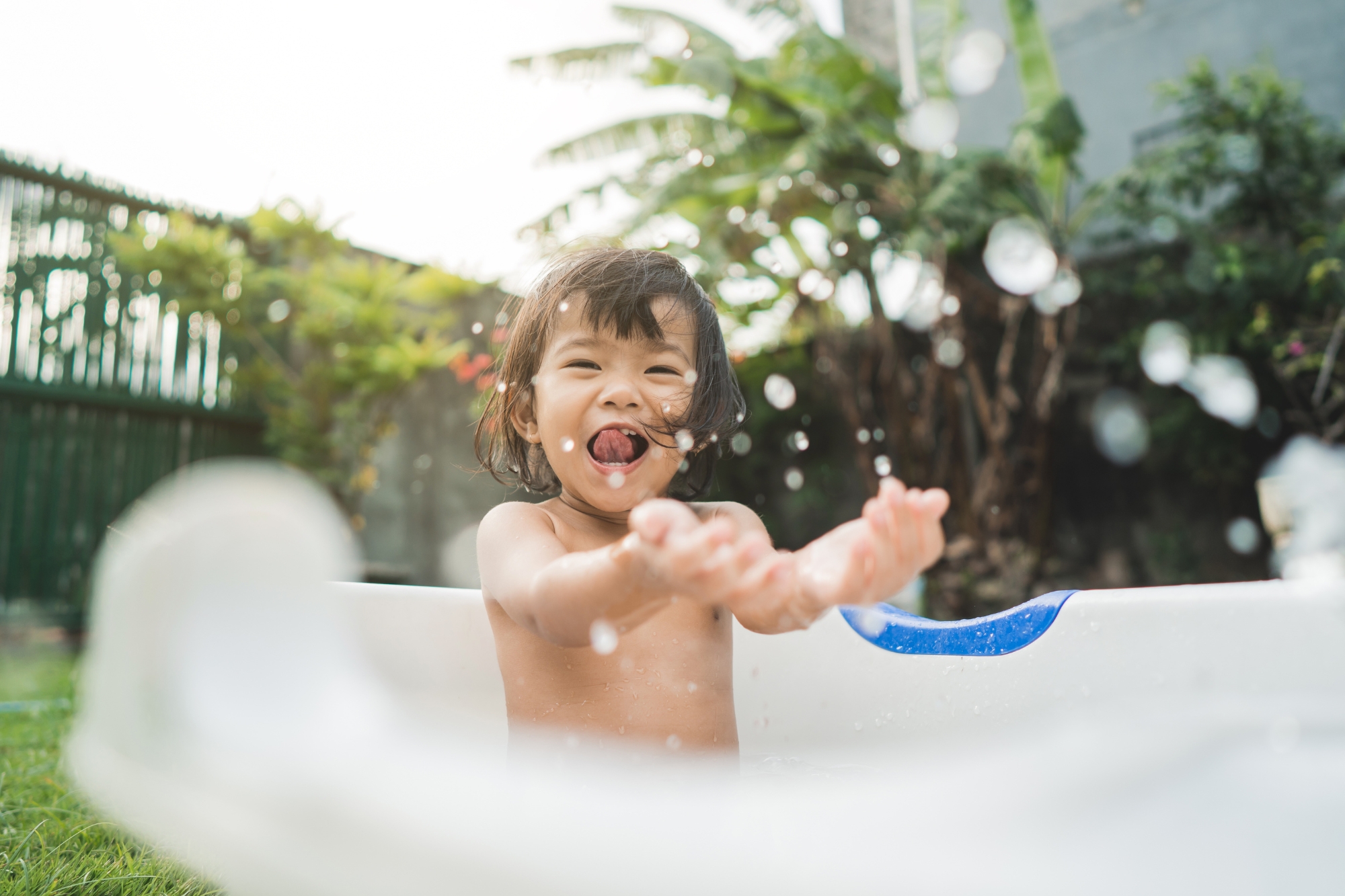 baby bath time