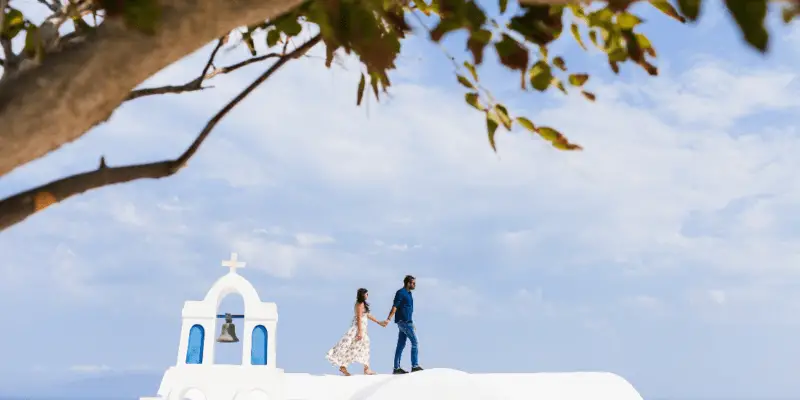 Wedding Anniversary Photo Shoot in Santorini