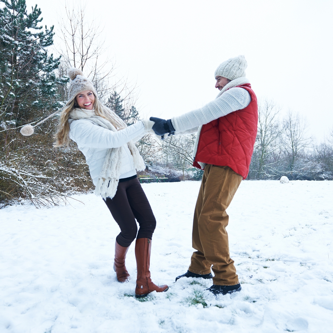 snow heart pose